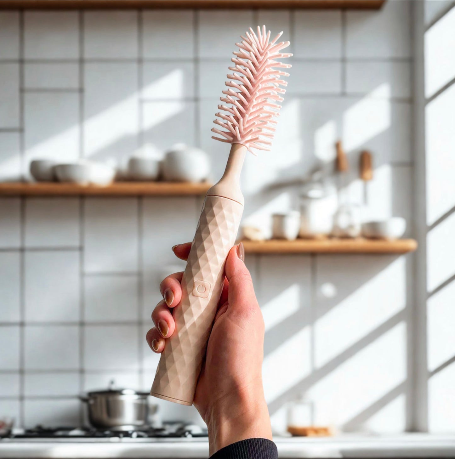 Electric Silicone Bottle Cleaning Brush