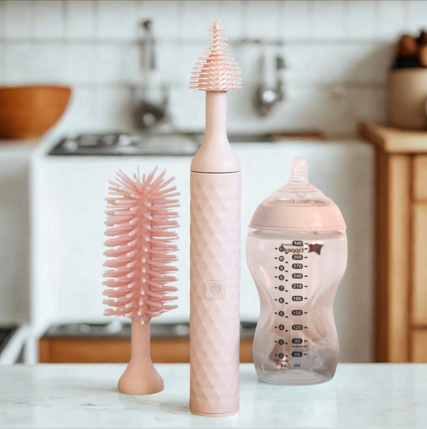 Electric Silicone Bottle Cleaning Brush