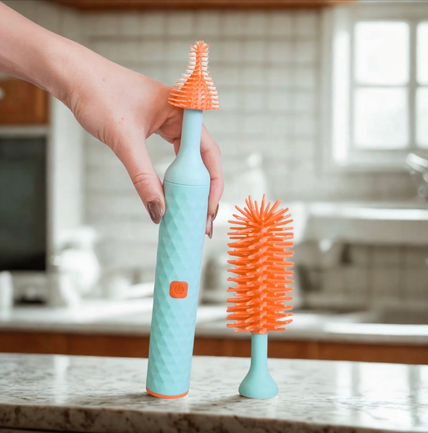 Electric Silicone Bottle Cleaning Brush