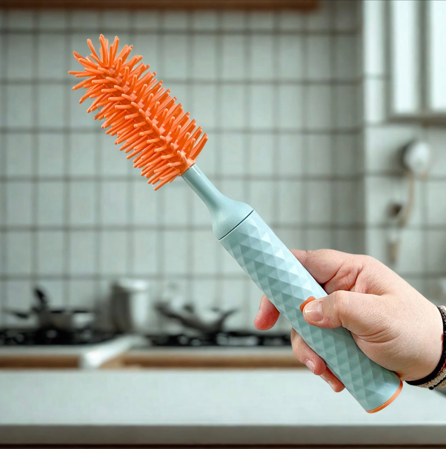 Electric Silicone Bottle Cleaning Brush